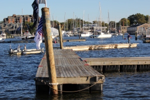 Boat show -- breaking down the docks